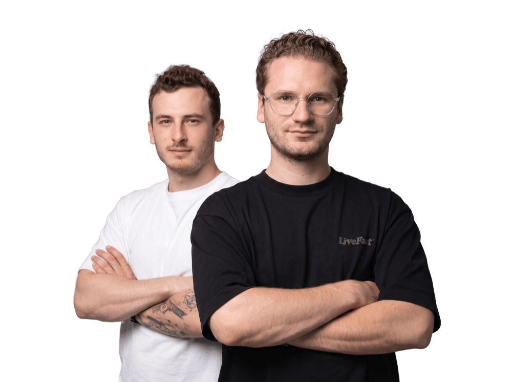 Die dropd. Gründer Lucas Koch und Can Tillmann